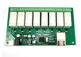ETH-RLY16 - 8 Channel Relay Board with Ethernet - top view